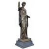 Image 3 : Roman Princess With Toga Bronze Sculpture on marble base