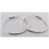 Image 2 : Sterling silver circle earrings