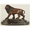 Image 2 : Lion Bronze Statue on marble base art Sculpture