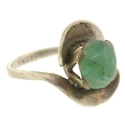 sterling silver aventurine ring Vintage