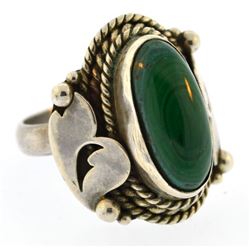 Vintage sterling silver gemstone ring