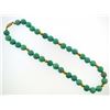 Image 1 : turquoise beads with gold tone clasp