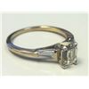 Image 2 : Nice quality emerald cut diamond ring