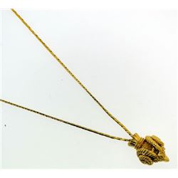 gold plated designer pendant necklace