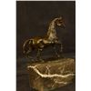 Image 5 : Galloping Horse Bronze Figurine on marble base (8"X7")