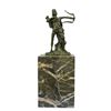 Image 10 : Apollo Bronze Sculpture on marble Base (10"X4")