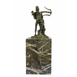 Apollo Bronze Sculpture on marble Base (10"X4")