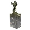 Image 6 : Apollo Bronze Sculpture on marble Base (10"X4")