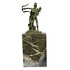 Image 7 : Apollo Bronze Sculpture on marble Base (10"X4")
