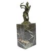 Image 8 : Apollo Bronze Sculpture on marble Base (10"X4")