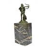 Image 9 : Apollo Bronze Sculpture on marble Base (10"X4")