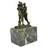 Image 5 : Hot Cast Three Graces Bronze Sculpture on marble base (8"X4")