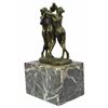 Image 6 : Hot Cast Three Graces Bronze Sculpture on marble base (8"X4")