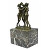 Image 9 : Hot Cast Three Graces Bronze Sculpture on marble base (8"X4")