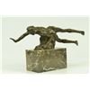 Image 6 : Erotic sensual swimming bronze sculpture on marble base (7"X11")