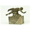 Image 7 : Erotic sensual swimming bronze sculpture on marble base (7"X11")