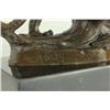 Image 2 : Cheetah Wildlife Bronze sculpture on marble base (7"X9")