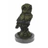 Image 1 : Beautiful Pure Hotcast Bronze Owl Statue (6"X3")