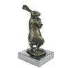 Image 8 : Bunny With Baby Bronze Statue (7"X4")