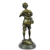 Image 7 : Art Deco Bronze Sculpture Boy and Violin (14"X6")
