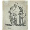 Image 1 : Rembrandt Harmensz. van Rijn (1606-1669) A Beggar Man and a Beggar Woman Conversing signed with mon.