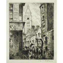 Christopher Richard Wynne Nevinson (1889-1946) Le Sacre Colomne, signed in pencil lower right "C R..