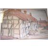 Image 1 : Joseph Milner (19/20th Century) Old Cottages, Easebourne, 1917; and Cowdray Cottage, Midhurst, 1917.