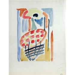Mark Gertler (1892-1939) Dorset Garden watercolour, 36 x 28cm  Provenance: A watercolour painted by.