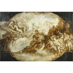 Italian School (19th Century) Apollo and the Muses a ceiling frieze oil on canvas, 52 x 76cm   £500.