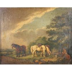 Augustus S Boult (fl. 1815-1853) The Mid-Day Rest signed lower centre "A S Boult" oil on canvas, 41.