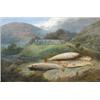Image 1 : John B Russell (fl.1869-1918) A Catch of Salmon on a Riverbank signed lower right "J Russell" oil o.