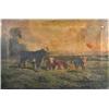 Image 1 : George Henry Hall (fl.1884-1890) Cattle in Pasture; and Cattle Grazing in River Meadows signed lowe.
