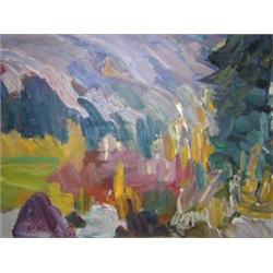 Rene Jean Richard (Canadian, 1895-1982) Paysage D'Ete, Comte de Charlevoix signed lower left "R Ric.