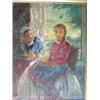 Image 1 : Antal (Anton) Peczely (Hungarian, 1875-1949) A Girl with her Mother, reading Letters before an Open.