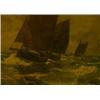 Image 1 : H Humphrey (19th Century) Sailing Boats in a Choppy Sea signed lower right "H Humphrey" oil on canv.