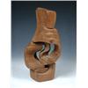 Image 1 : Brian Wilsher (b.1930), sculpted wood abstract composition, signed in pencil and dated 1977, 22.5cm.