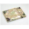 Image 1 : A mother of pearl clad card case of rectangular shape with hinged cover, 10.5cm   £50-70...