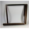 Image 1 : A boxwood lined rosewood folding book rest, the hinged arms and easel back folding into a pencil bo.