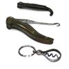 Image 1 : A penknife, a button hook and a corkscrew, the former folding into a deer horn, the button hook fol.