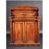 Image 1 : A William IV rosewood inverted breakfront chiffonier, the arched back incorporating a shelf on scro.