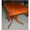 Image 1 : A 19th century mahogany Pembroke table, the moulded rounded rectangular twin flap top above an end..