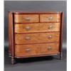 Image 1 : A 19th century mahogany bow front chest, the shaped top with reeded edge above two short and three..