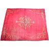 Image 1 : An Ushak wool carpet, the wine red field enclosing a central foliate medallion within similar spand.