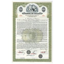 Kingdom of Belgium Specimen Bond.