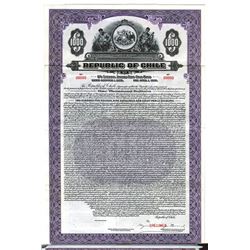 Republic of Chile, 1926 Specimen Bond