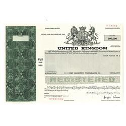United Kingdom, 1978 Specimen Bond