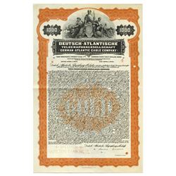 Deutsch-Atlantische Telegraphengesellschaft, 1925,  Specimen Bond.