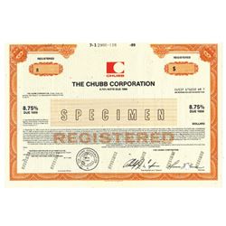 Chubb Corp., 1989 Specimen Bond