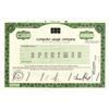 Image 1 : Computer Usage Co., 1986 Specimen Stock Certificate