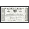 Image 1 : Somerset Smelting and Mining Co., 1847 Issued Stock Certificate